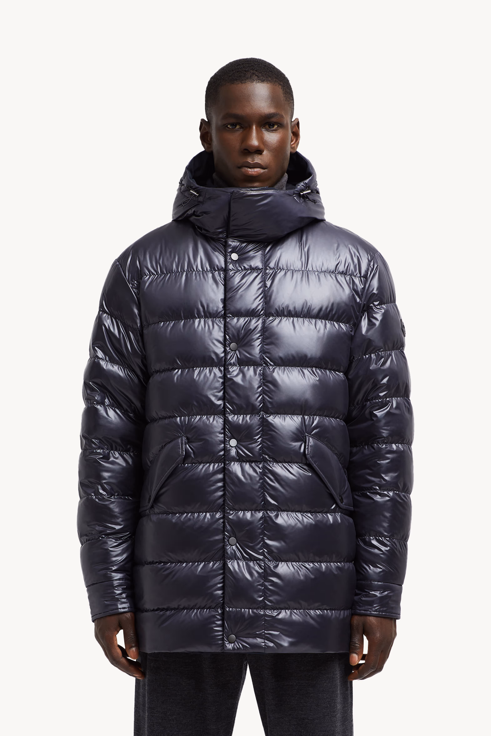 Fowey Reversible Hooded Short Down Jacket Men Navy Blue Moncler 3